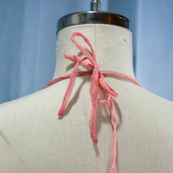 Julia Silk Pink Ombre Halter Mini Dress - Small - Picture 8 of 10